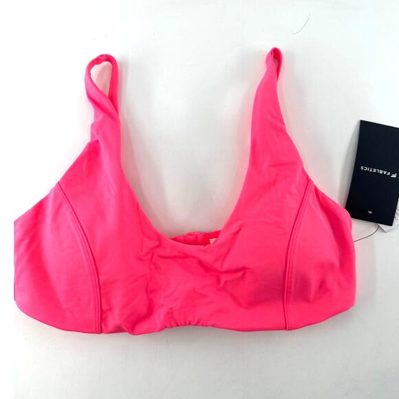 Fabletics Women's Pink Punch Neon Scoop Swim Top Size M - Picture 4 of 8